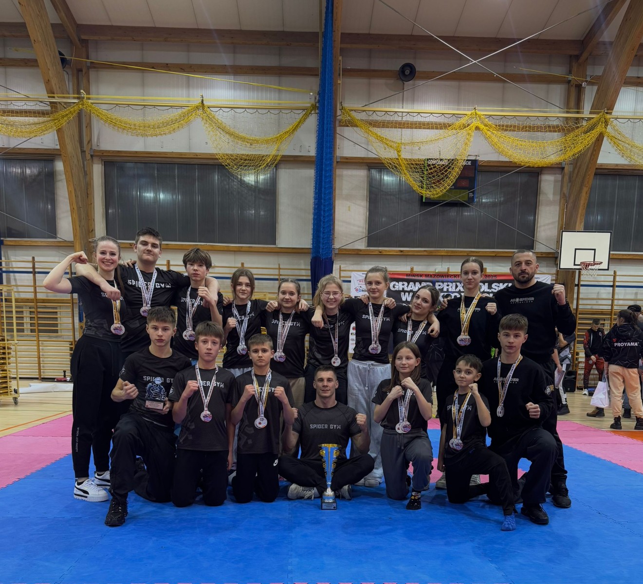 Sezon 2025 rozpoczęty z wielkim sukcesem – Akademia Sportów Spider na Grand Prix Polski w Kickboxingu!