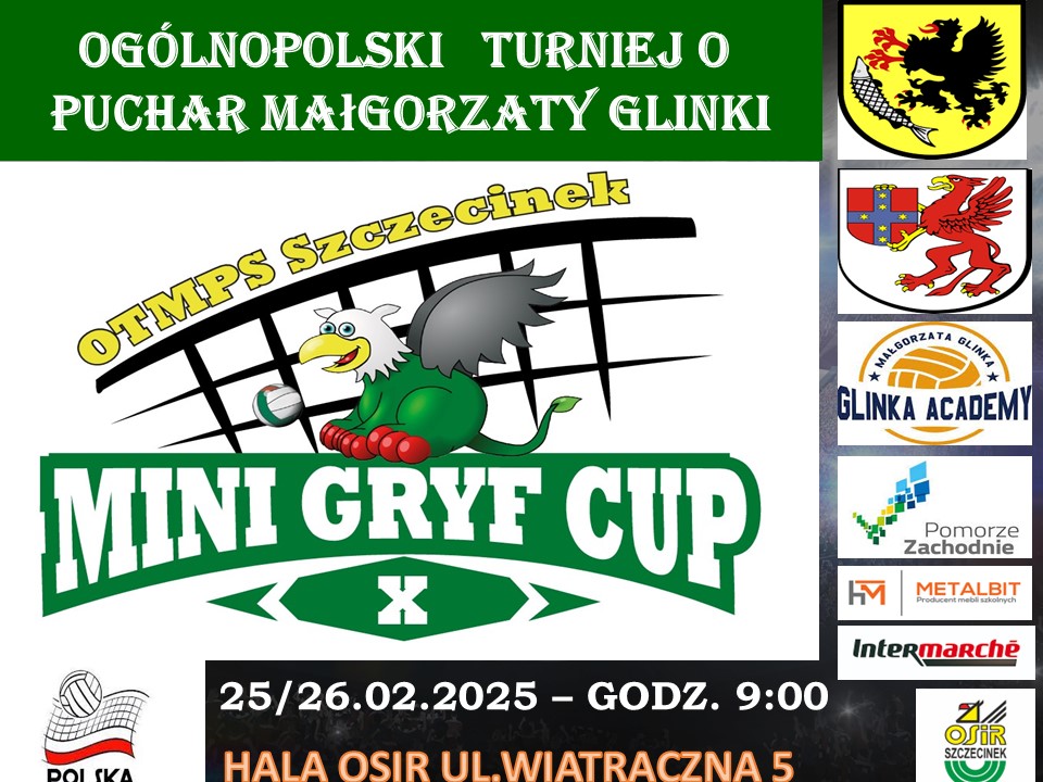 Już w najbliższy weekend X Mini Gryf Cup!